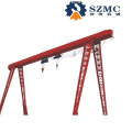 Hot Sale Single Girder Gantry Crane Mhe with Double Hoist Price